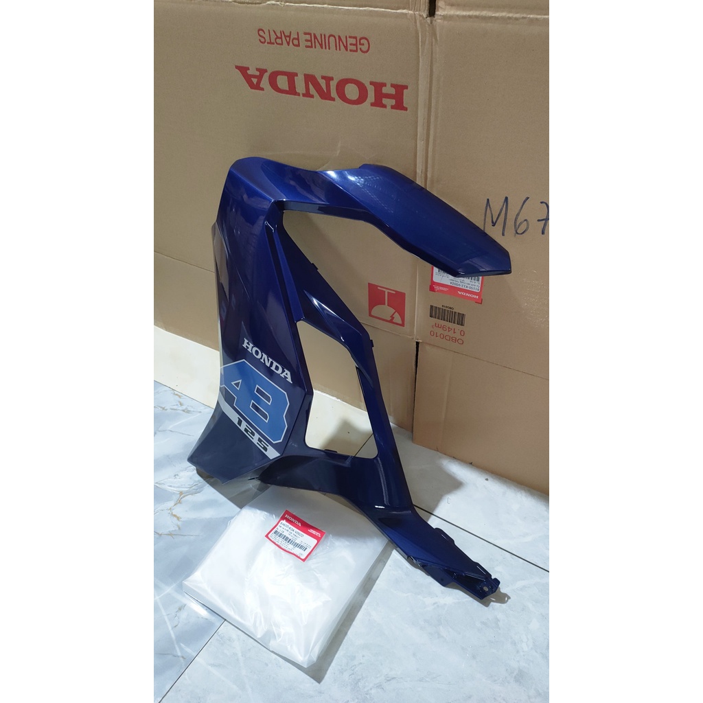 Cánh yếm bên trái | Bửng yếm Air Blade 125  màu Xanh tím *R421* chính hãng Honda