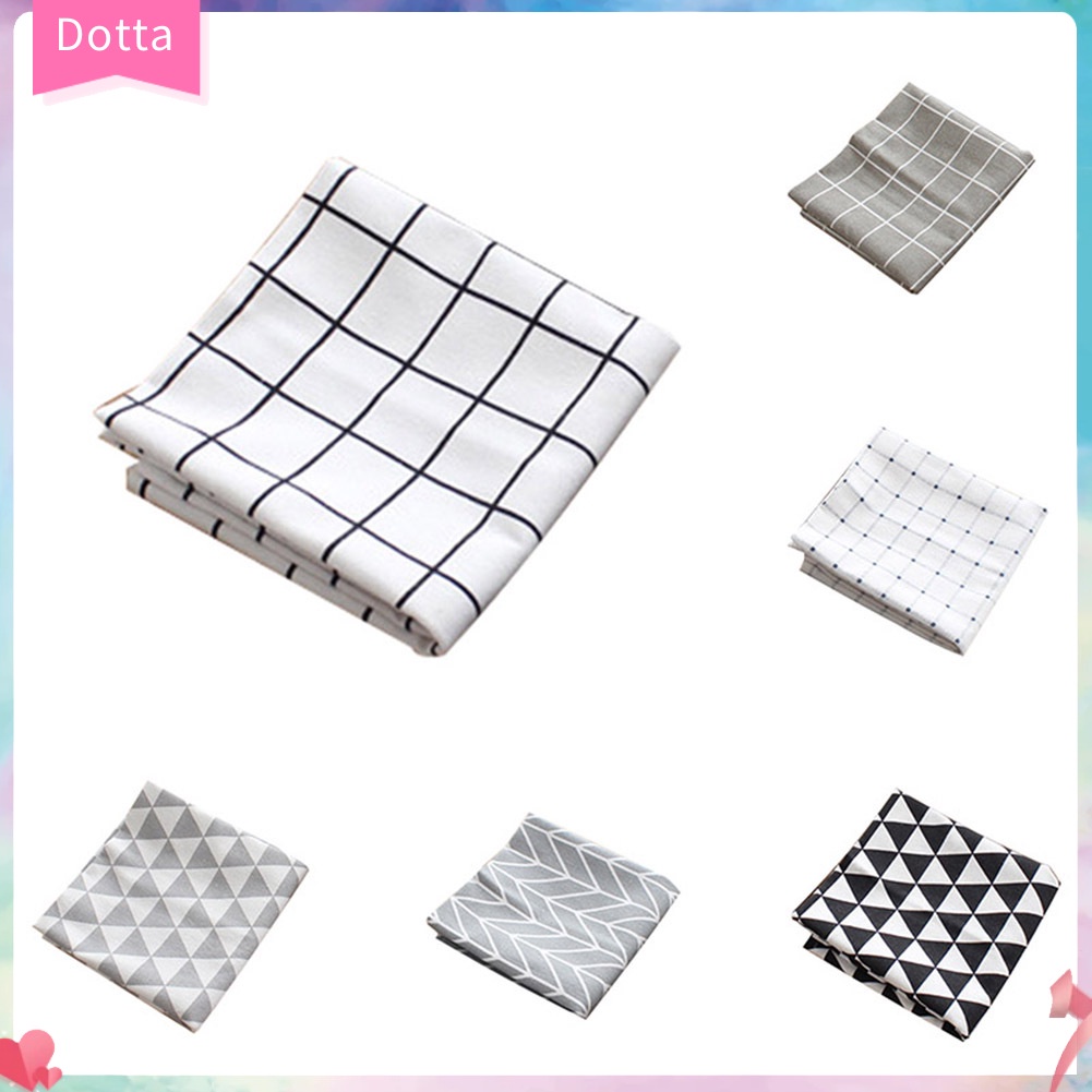 Khăn trải bàn bằng vải cotton thiết kế đơn giản trang trí cho nhà cửa 40x60cm K1