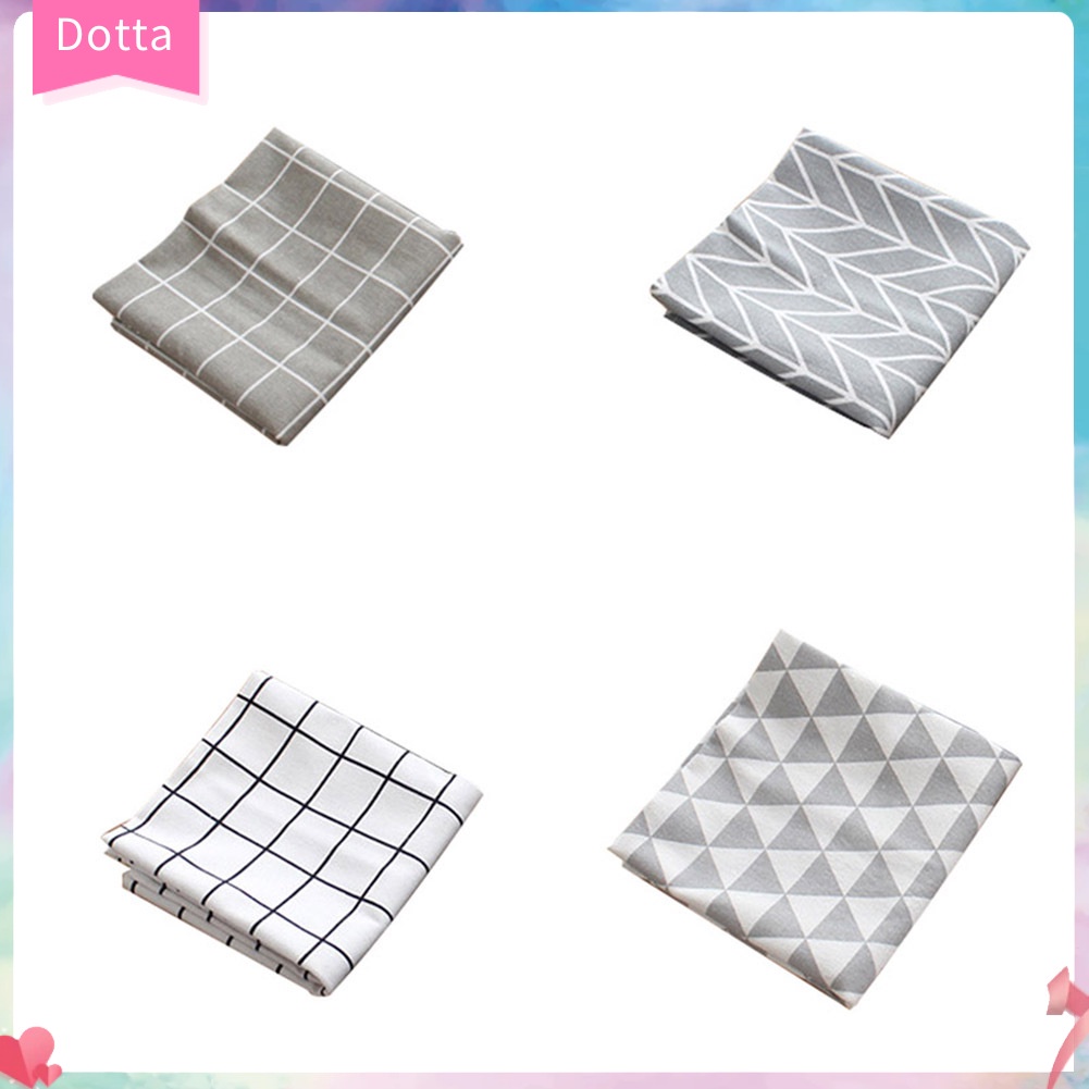 Khăn trải bàn bằng vải cotton thiết kế đơn giản trang trí cho nhà cửa 40x60cm K1