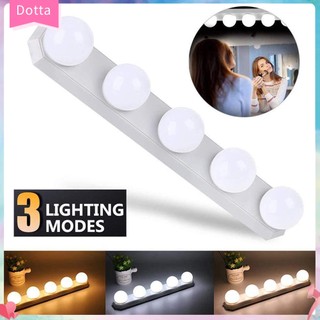 (dottam) Đèn Led Trang Điểm Gắn Gương Trang Điểm 5 Bóng Có Giác Hút Tiện Dụng