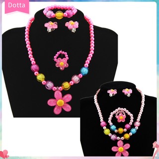 (dottam) Bộ 5 phụ kiện đeo cổ kiểu dáng đáng yêu dành cho bé gái