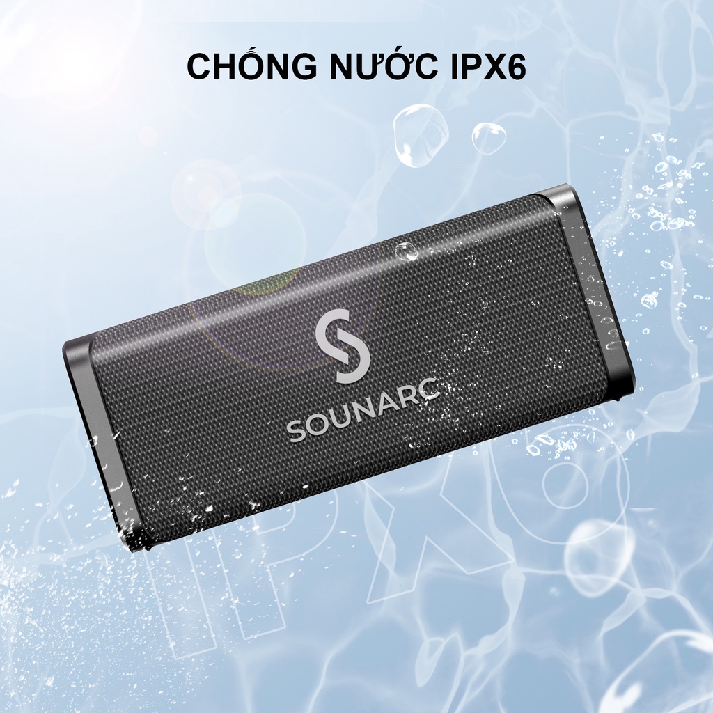 Loa Karaoke Bluetooth 5.0 SOUNARC M1, Công Xuát Lớn 80W, 2 Micro Âm Thanh 360°, Pin 8000mAh, Chống Nước IPX6