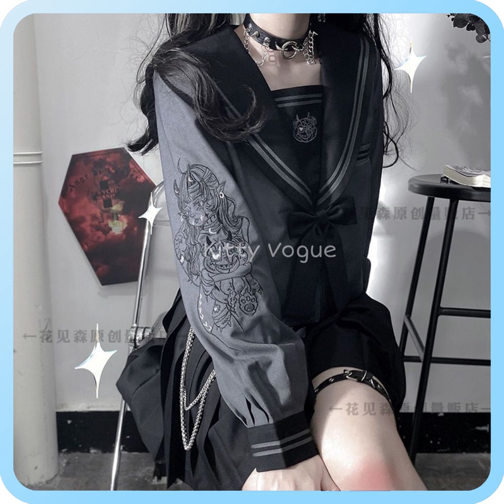 (Hoa Kiến Sâm) Set seifuku "Ma Ngẫu" đồng phục Nhật Bản (Kèm ảnh thật)