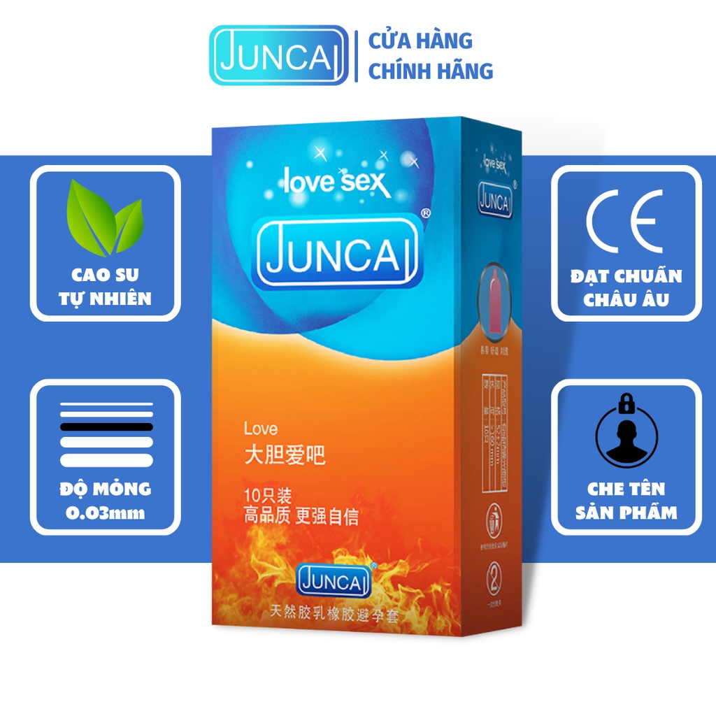 Bao cao su Juncai Love ( hộp 10 bao)