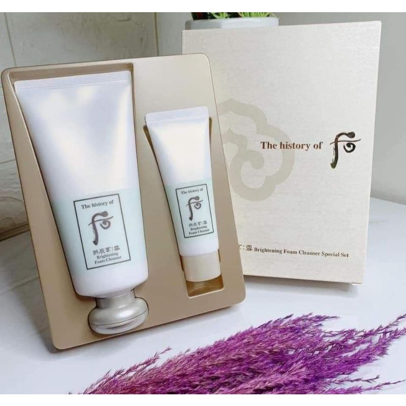 Sét Sữa Rửa mặt Whoo trắng da 180ml tặng 40ml