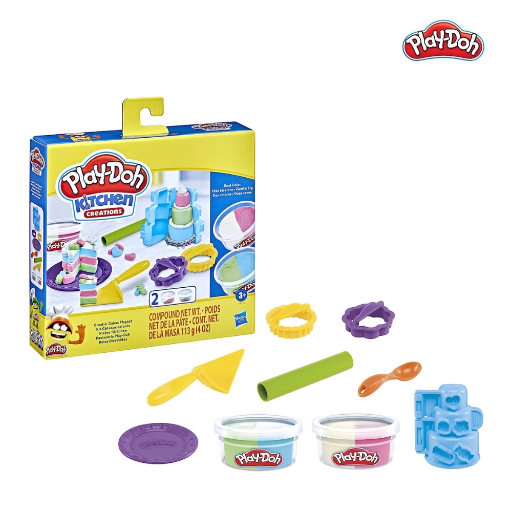 tiNiStore-Bộ đồ chơi đất nặn làm bánh sinh nhật Play-Doh F4714