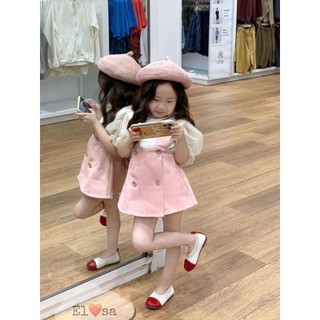 set áo +váy yếm kaki