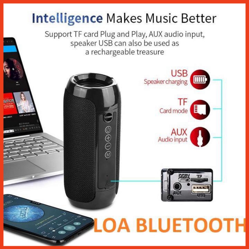 Loa Bluetooth TG117 thiết kế phong cách trẻ trung_âm thanh hay_ bass mạnh MDst