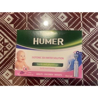 Dung dịch rửa mũi trẻ sơ sinh Humer Unidose date t12/2025
