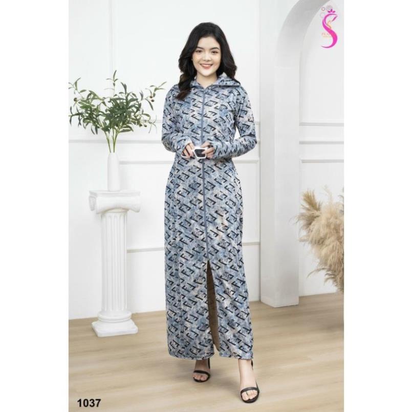Áo chống nắng dài toàn thân, váy chống nắng vải umi siêu dày dặn chống nắng tốt DLV.store | BigBuy360 - bigbuy360.vn