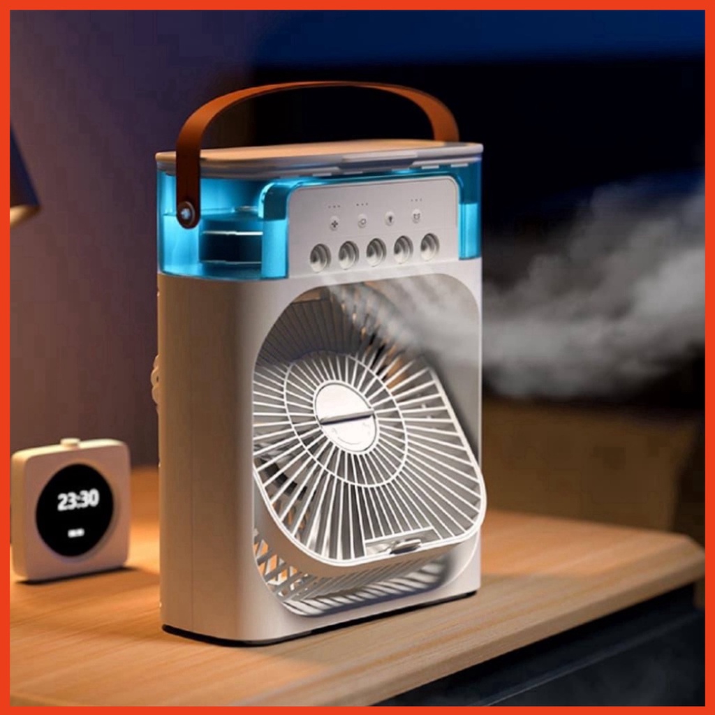 Quạt Điều Hòa Phun Sương Hơi Nước 600Ml Mini 3 Chế Độ Tích Hợp Led ( Bảo Hành 12 Tháng ) Mdst