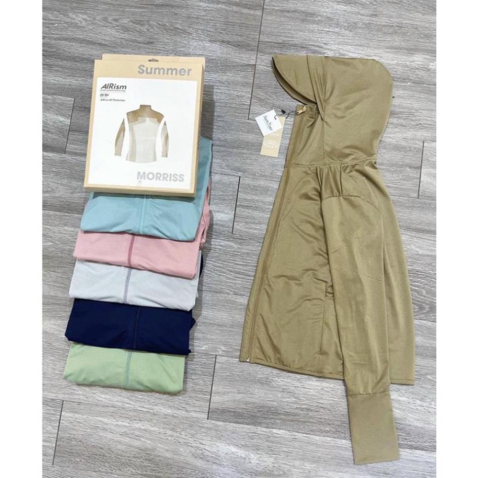 Áo chống nắng nữ, Áo chống nắng UV morriss 1 lớp chất vải airism thun mát lạnh DLV.store | BigBuy360 - bigbuy360.vn
