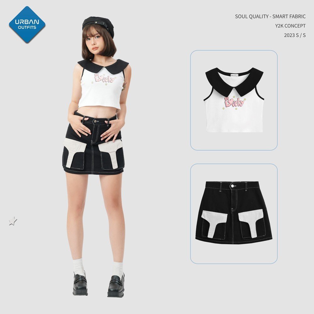 Áo Thun 3 Lỗ Croptop CRT003 Urban Outfits / Esmée