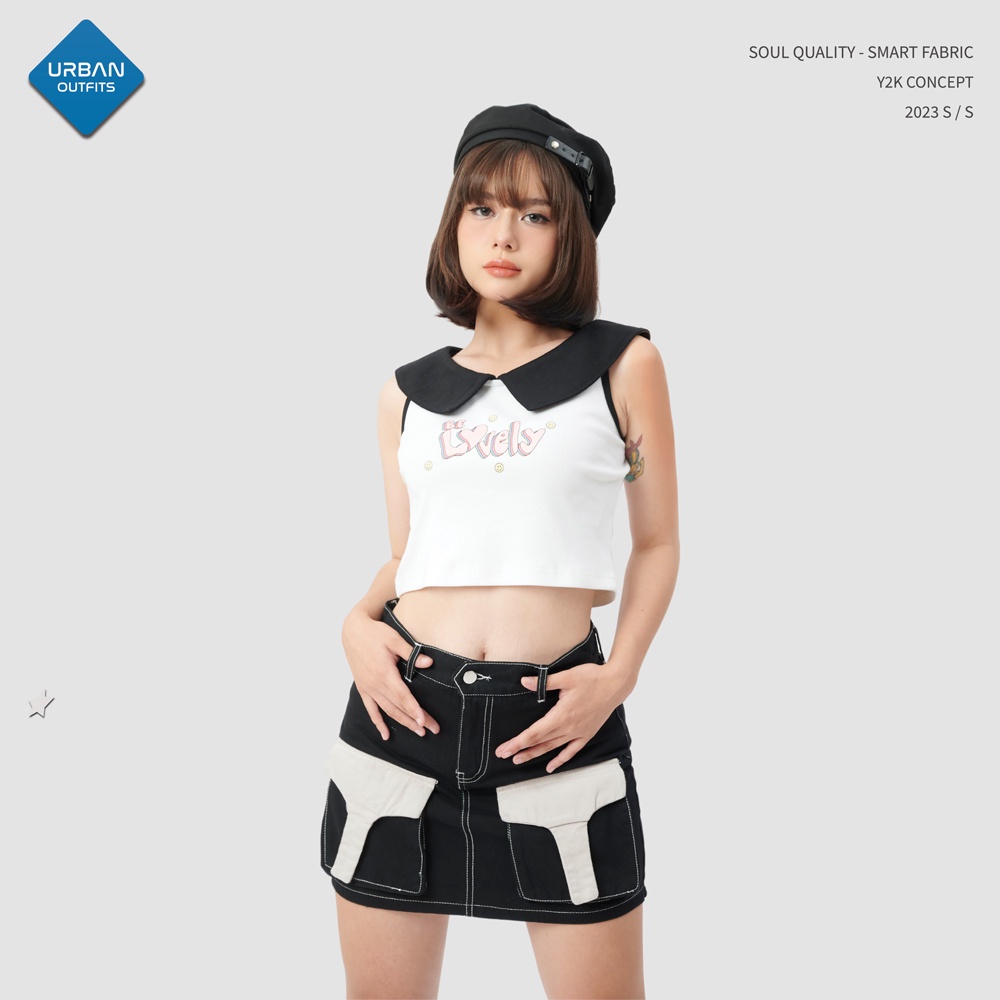 Áo Thun 3 Lỗ Croptop CRT003 Urban Outfits / Esmée