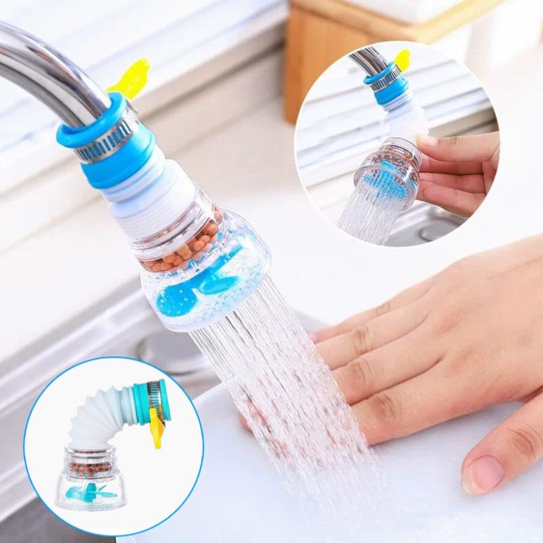 Vòi rửa chén bát tăng áp xoay 360 độ chống văng Vòi nước hoa sen lò xo nhựa tiết kiệm nước ssr