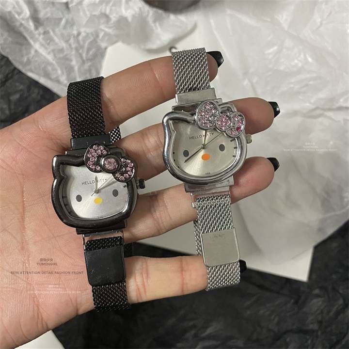 Đồng Hồ Đeo Tay Hellokitty Y2K Millennium Đính Đá Dễ Thương Có Từ Tính Cho Nữ kksyhg.vn