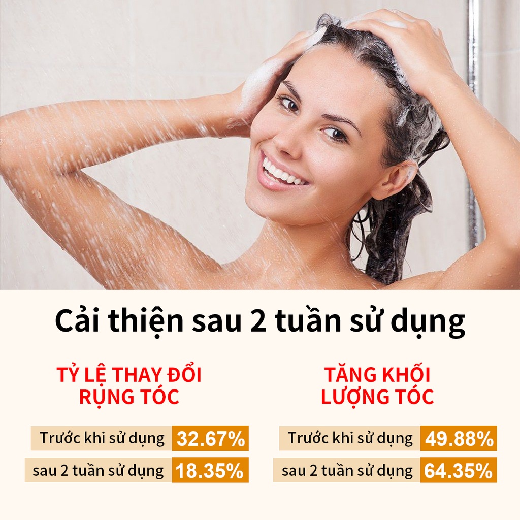 Dầu gội nhân sâm AISASEA sạch gàu giảm rụng kích thích mọc tóc 300ml