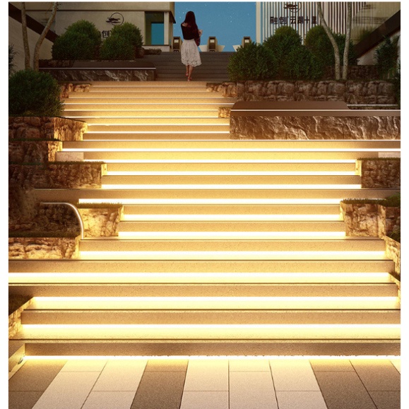 DÂY ĐÈN LED NEON 8x16mm 220V LOẠI 1 MẶT SANG 5m CÓ SẴN NGUỒN