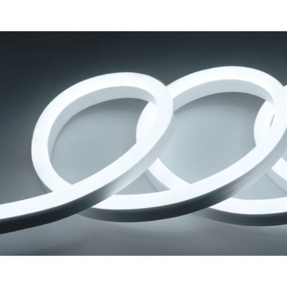 DÂY ĐÈN LED NEON 8x16mm 220V LOẠI 1 MẶT SANG 5m CÓ SẴN NGUỒN