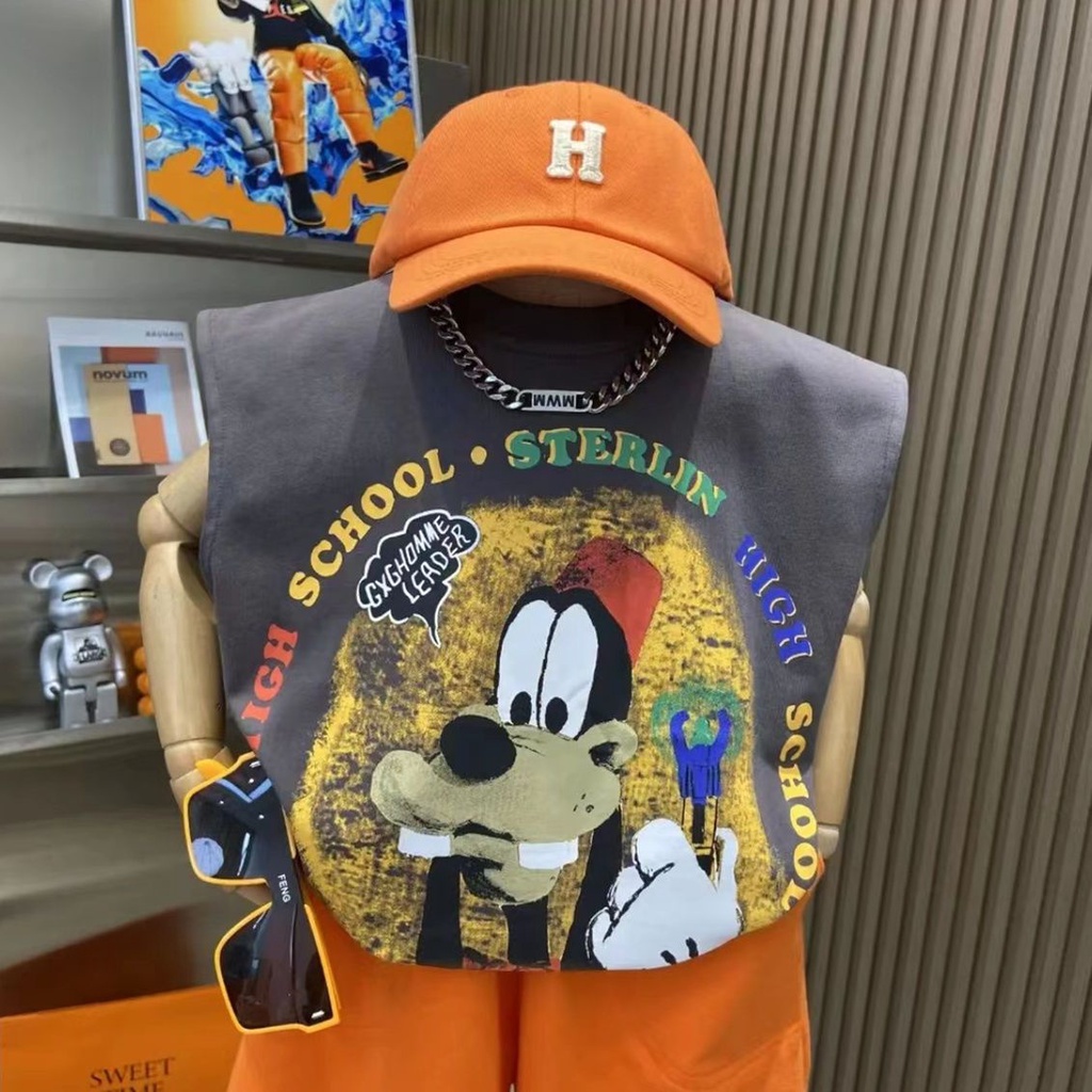 Bộ Áo Khoác Cotton In Họa Tiết Hoạt Hình Kèm Quần Dành Cho Bé Trai