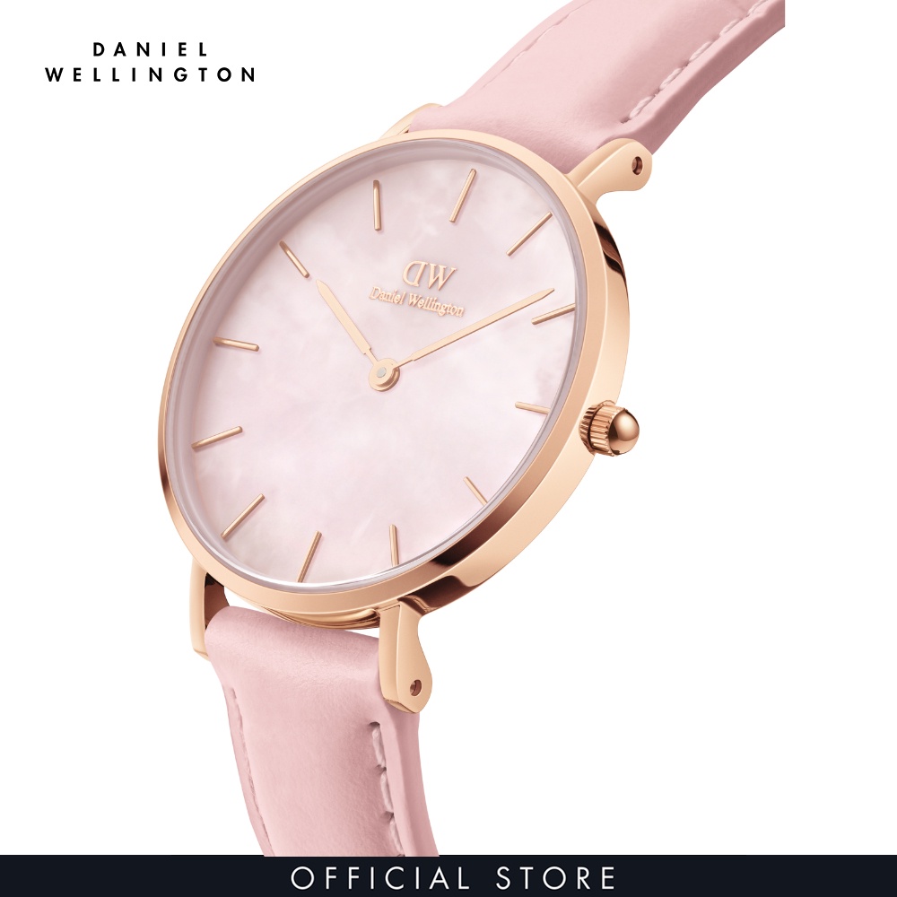Đồng hồ Nữ Daniel Wellington Dây Da - Petite Cherry Blossom MOP 28MM DW00100633