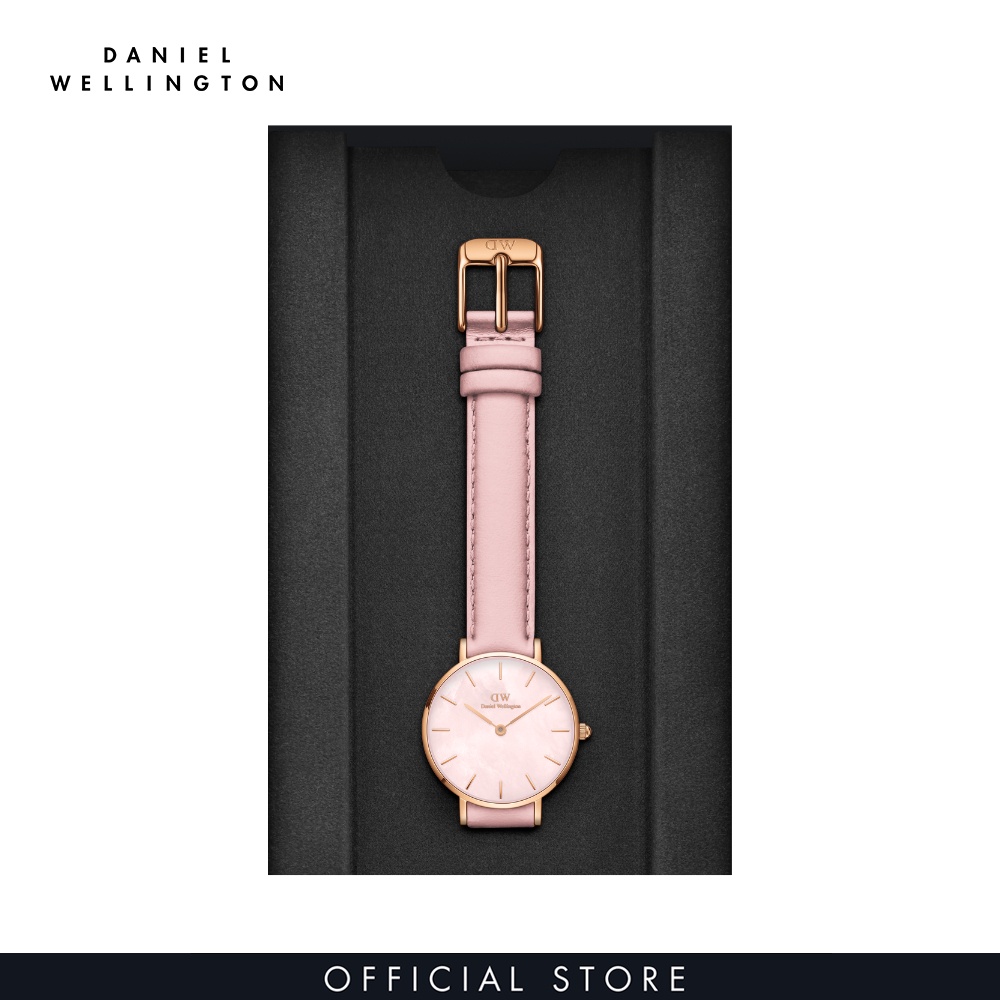 Đồng hồ Nữ Daniel Wellington Dây Da - Petite Cherry Blossom MOP 28MM DW00100633