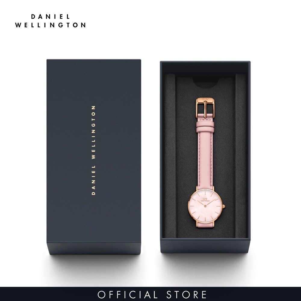 Đồng hồ Nữ Daniel Wellington Dây Da - Petite Cherry Blossom MOP 28MM DW00100633