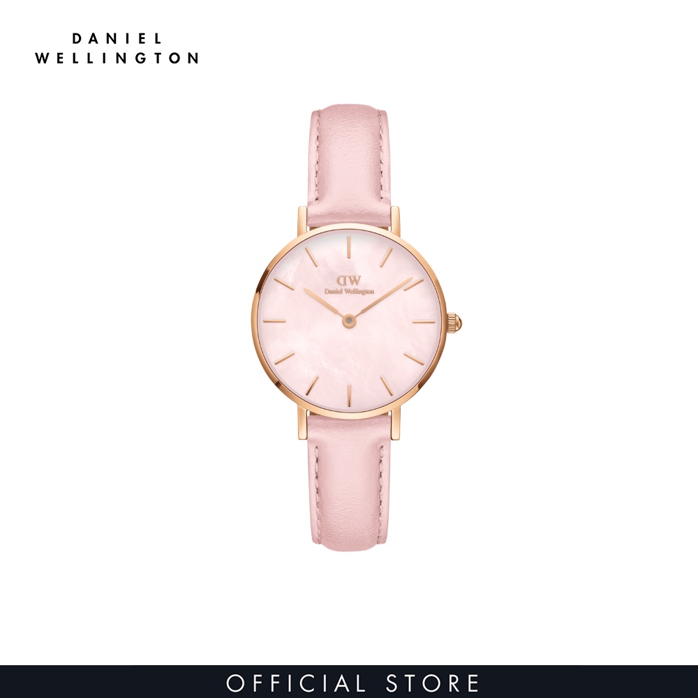 Đồng hồ Nữ Daniel Wellington Dây Da - Petite Cherry Blossom MOP 28MM DW00100633
