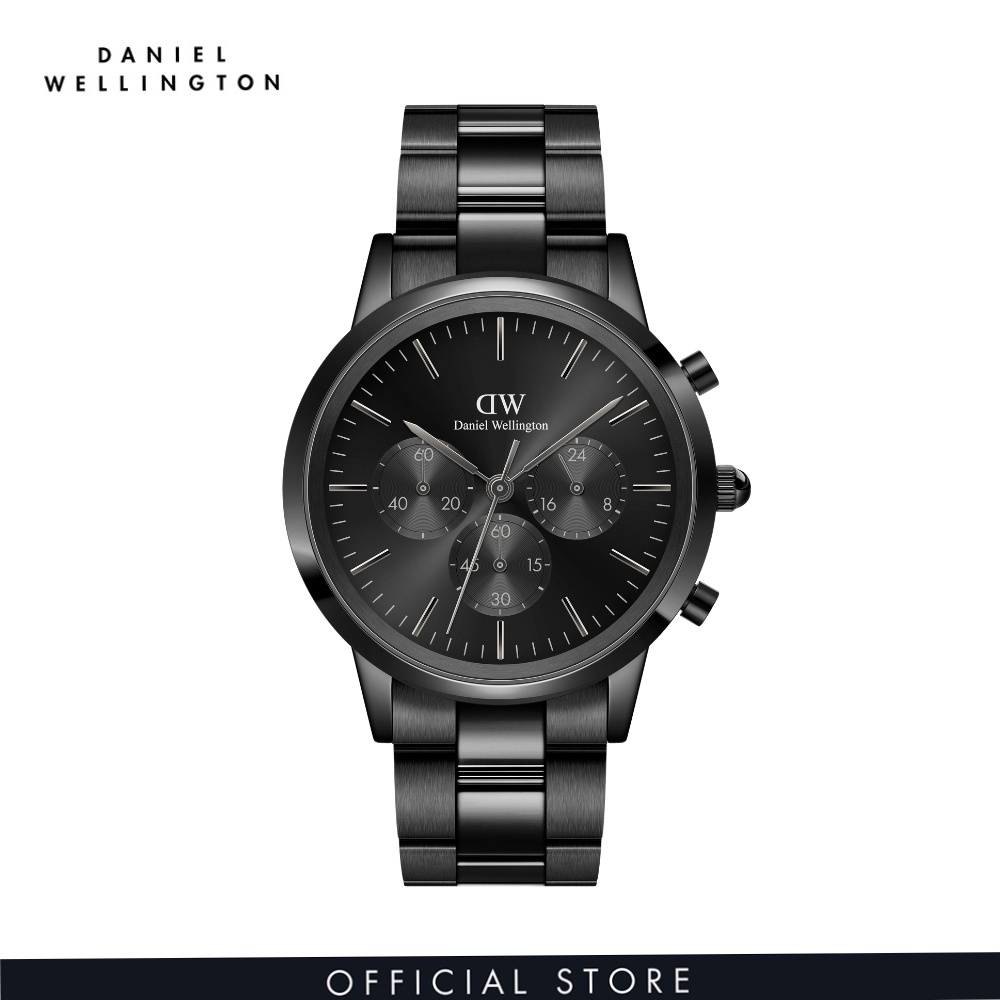 Đồng hồ Nam Daniel Wellington Dây Kim Loại - Iconic Chronograph 42MM DW00100642