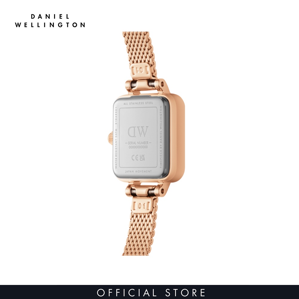 Đồng hồ Nữ Daniel Wellington Dây Lưới - Quadro Mini - Micro 15.4X18.2MM DW00100648