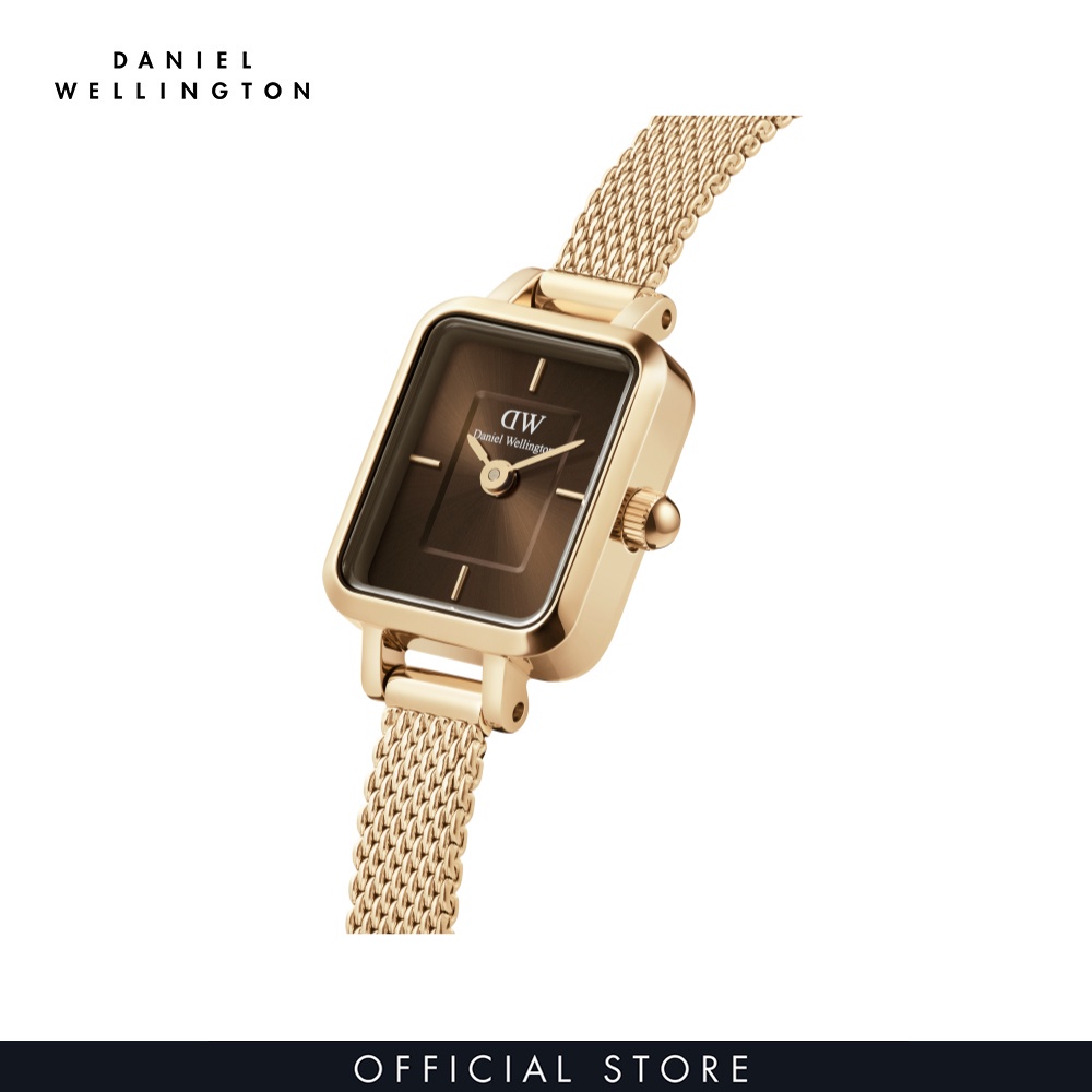 Đồng hồ Nữ Daniel Wellington Dây Lưới - Quadro Mini - Micro 15.4X18.2MM DW00100654