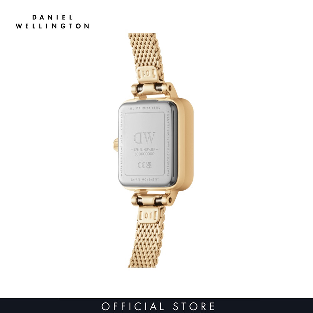 Đồng hồ Nữ Daniel Wellington Dây Lưới - Quadro Mini - Micro 15.4X18.2MM DW00100654