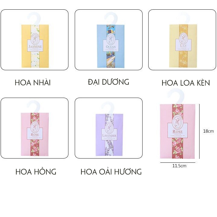 Túi Thơm Hương Tự Nhiên Treo Tủ Quần Áo