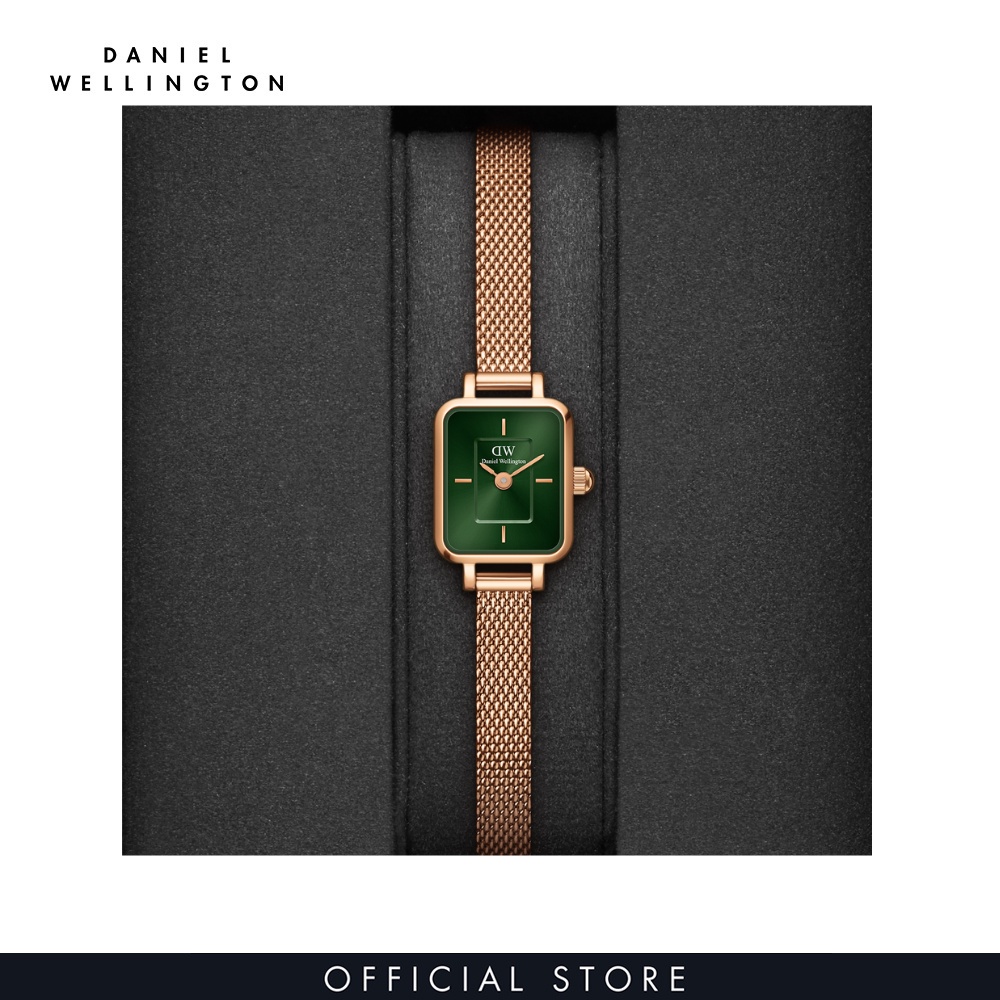 Đồng hồ Nữ Daniel Wellington Dây Lưới - Quadro Mini - Micro 15.4X18.2MM DW00100648