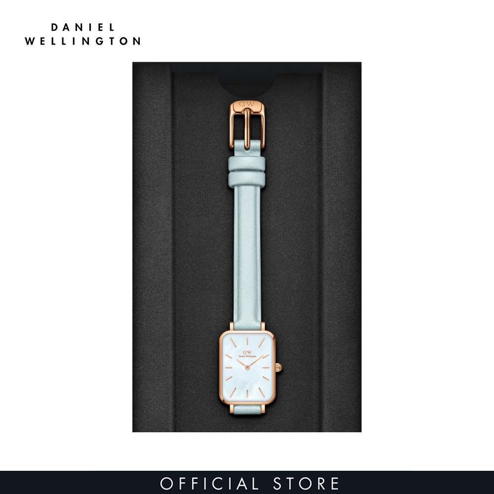 Đồng hồ Nữ Daniel Wellington Dây Da - Quadro Bluebell MOP 20X26MM DW00100638