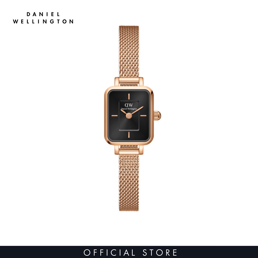 Đồng hồ Nữ Daniel Wellington Dây Lưới - Quadro Mini - Micro 15.4X18.2MM DW00100647