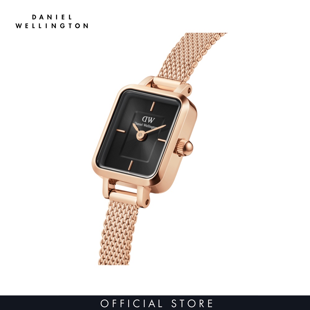 Đồng hồ Nữ Daniel Wellington Dây Lưới - Quadro Mini - Micro 15.4X18.2MM DW00100647