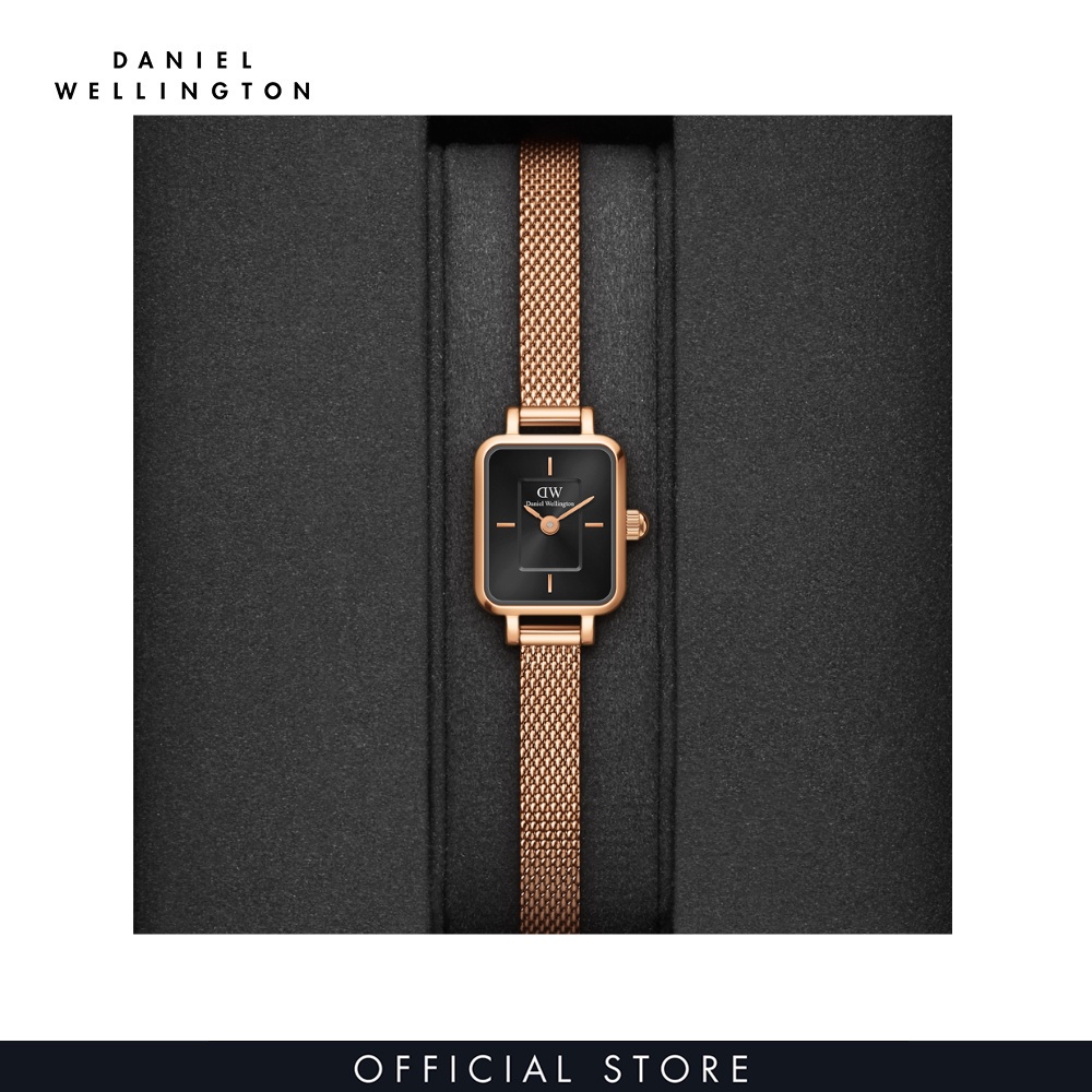 Đồng hồ Nữ Daniel Wellington Dây Lưới - Quadro Mini - Micro 15.4X18.2MM DW00100647