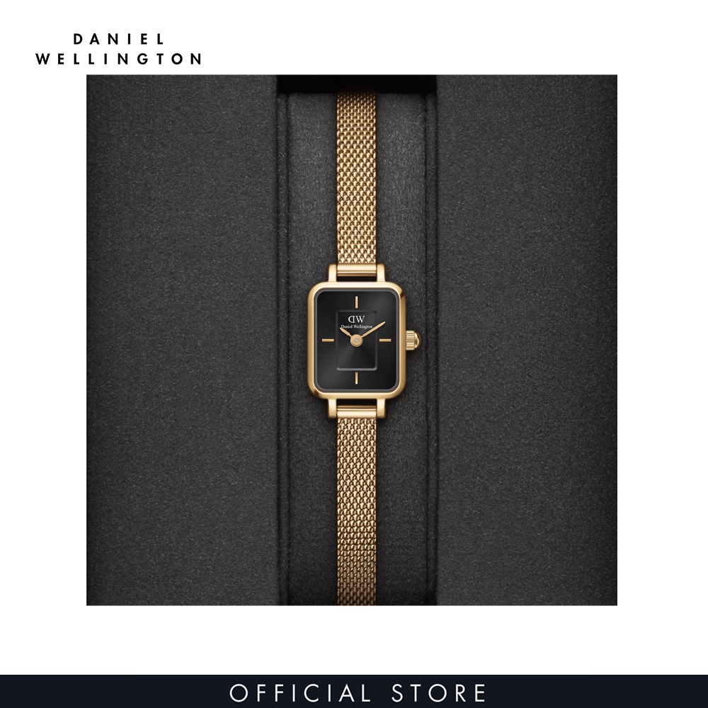 Đồng hồ Nữ Daniel Wellington Dây Lưới - Quadro Mini - Micro 15.4X18.2MM DW00100652