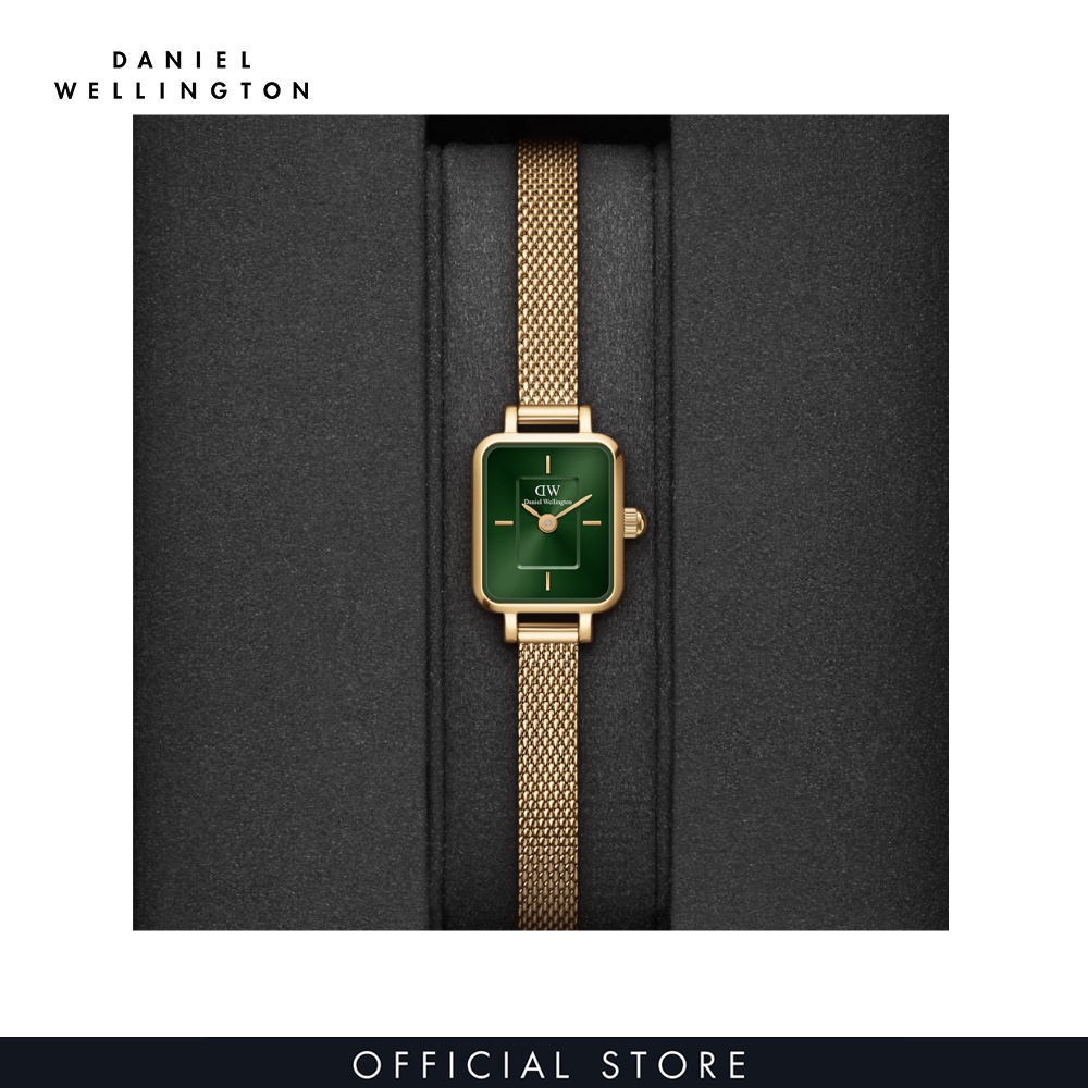 Đồng hồ Nữ Daniel Wellington Dây Lưới - Quadro Mini - Micro 15.4X18.2MM DW00100653