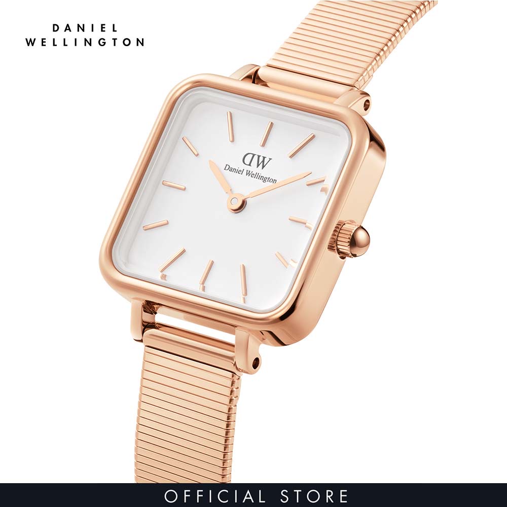 Đồng hồ Nữ Daniel Wellington dây lưới - Quadro Studio 22x22 mm DW00100517