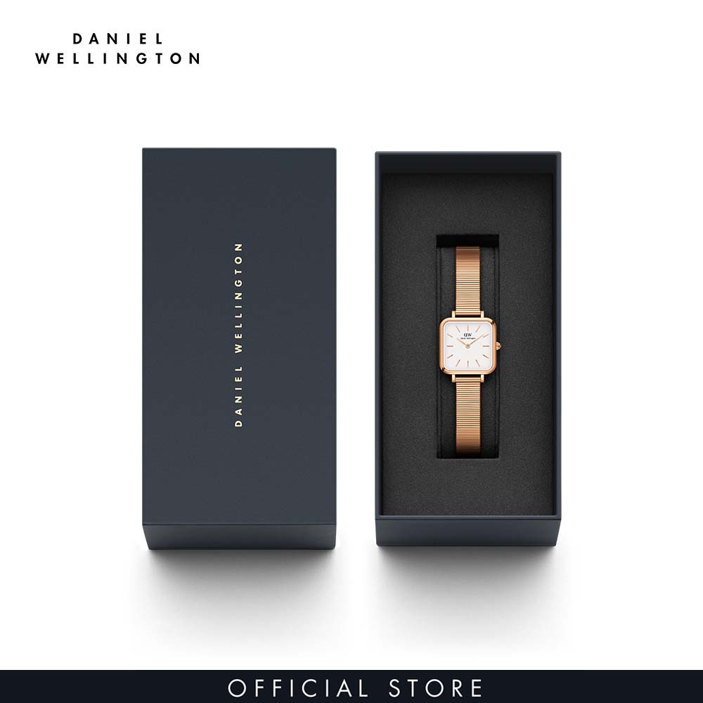 Đồng hồ Nữ Daniel Wellington dây lưới - Quadro Studio 22x22 mm DW00100517