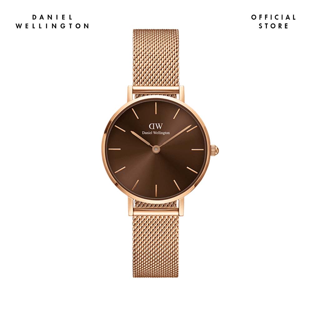 Đồng hồ Nam Daniel Wellington dây Lưới - Petite Amber 28mm DW00100476