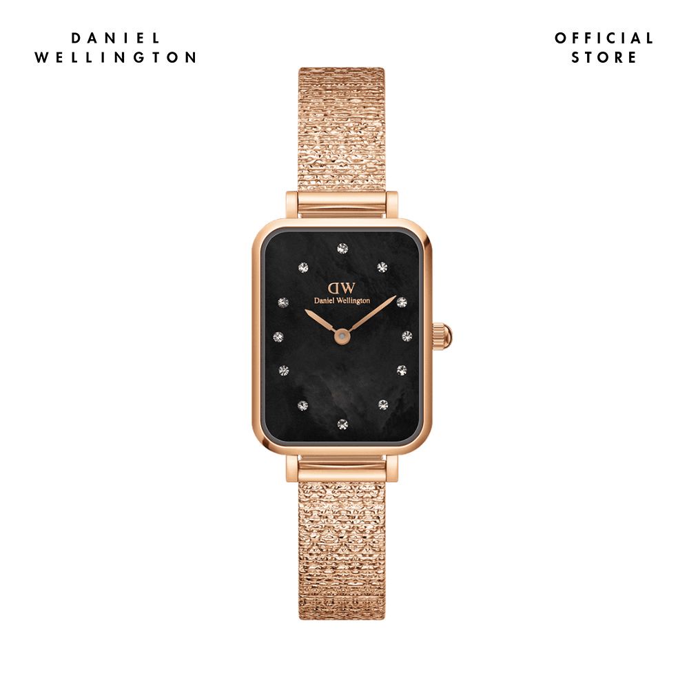 Đồng hồ Nữ Daniel Wellington Lưới - Quadro 20x26 Pressed Piano Lumine RG MOP Bl