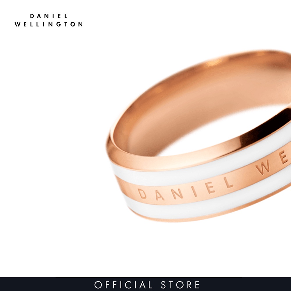 BLACK FRIDAY - Giảm 35% + VC 15% - Nhẫn Daniel Wellington màu vàng hồng, trắng Emalie Ring