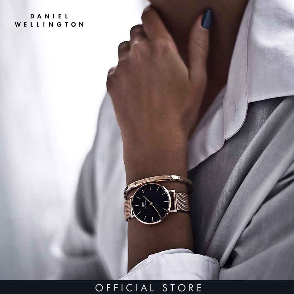 Vòng tay Daniel Wellington màu vàng hồng Classic Bracelet
