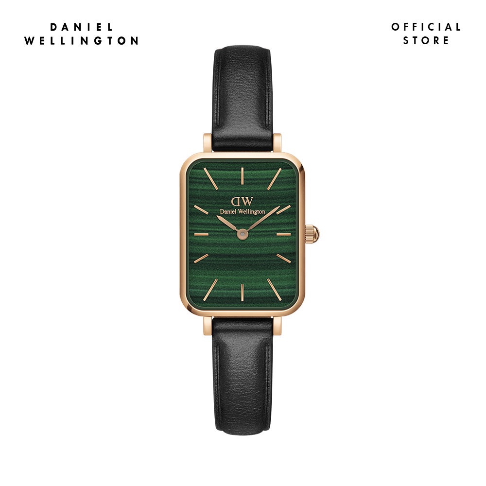 Đồng hồ Nữ Daniel Wellington dây da - Quadro Pressed Sheffield 20x26mm DW00100439