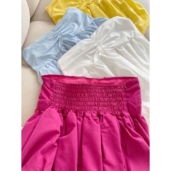 Áo cúp ngực baby doll tùng xoè hoa tulip