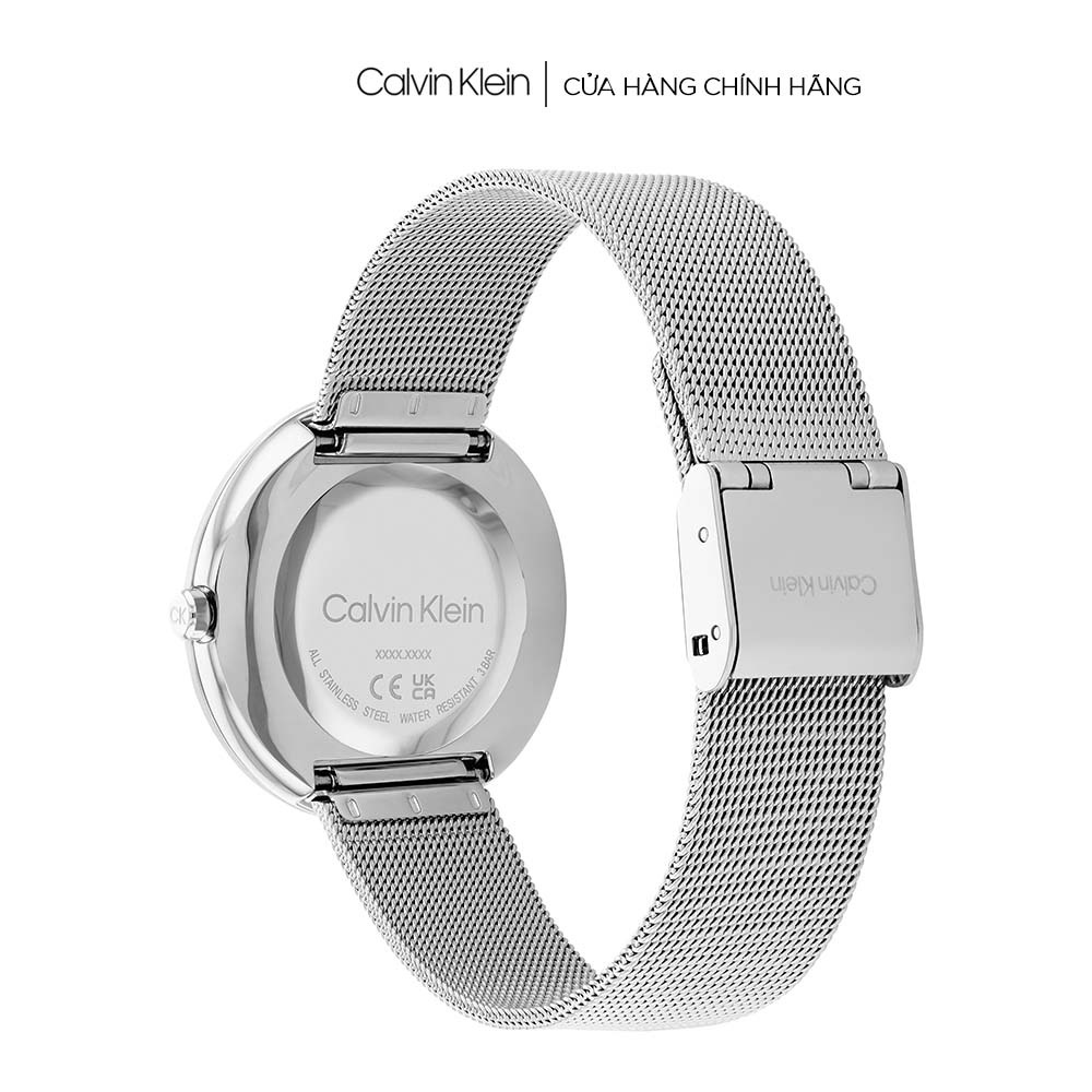 Đồng hồ Calvin Klein Nữ dây Lưới SS22  - Twisted Bezel CK 25200014
