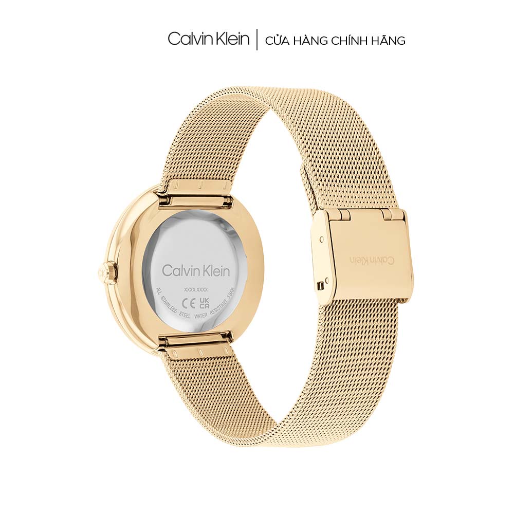 Đồng hồ Calvin Klein Nữ dây Lưới SS22  - Twisted Bezel CK 25200012